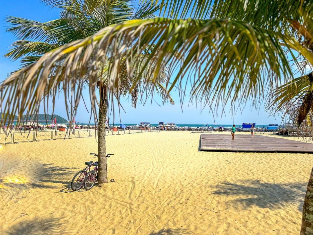 Апартаменты Otimo Loft Pe Na Areia Na Praia Da Guilhermina Sp Прая-Гранди Экстерьер фото